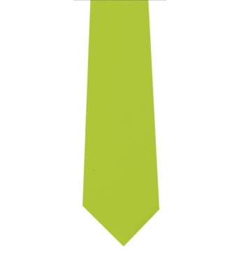 Cravatta Rasata Classica Pala larga Tinta Unita Verde Mela