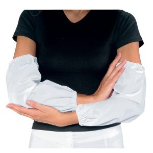 Manichette bianche in cotone per alimentari