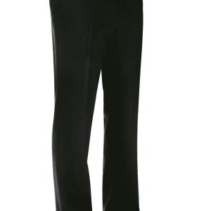 Pantalone nero da uomo per sala senza pinces, leggerissimo