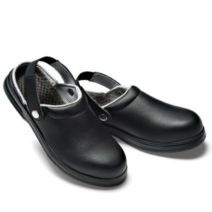 Zoccoli antiscivolo neri con puntale in acciaio CE EN 345-1 S1