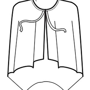 Mantellina per parucchiere nero, tessuto antimacchia Super Dry