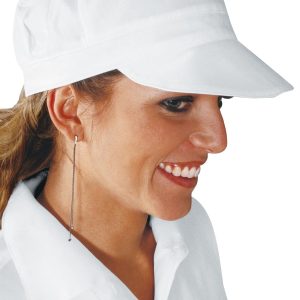 CHARLY - Cappello bianco con retina per settore alimentare