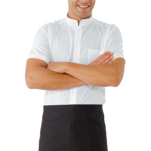 Grembiule nero  a vita corto senza tasche cm. 70 X 46 in Cotone