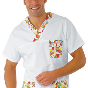 Casacca  con scollo a V  per pediatra