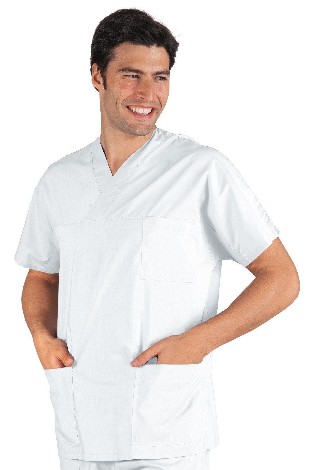 Casacca scollo a V per medicale misto cotone - immagine 3