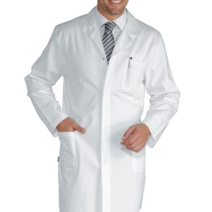 Camice uomo in cotone con bottoni automatici per medicale  gr. 190