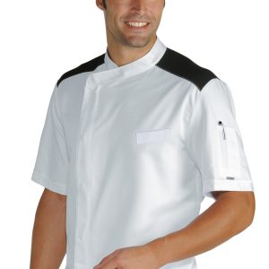 MALAGA - Giacca chef a maniche corte tessuto antimacchia  leggero