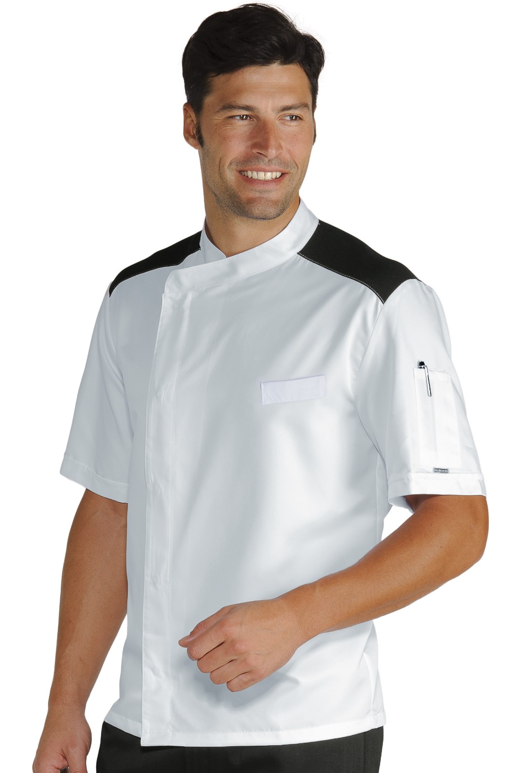 MALAGA - Giacca chef a maniche corte tessuto antimacchia leggero - immagine 5