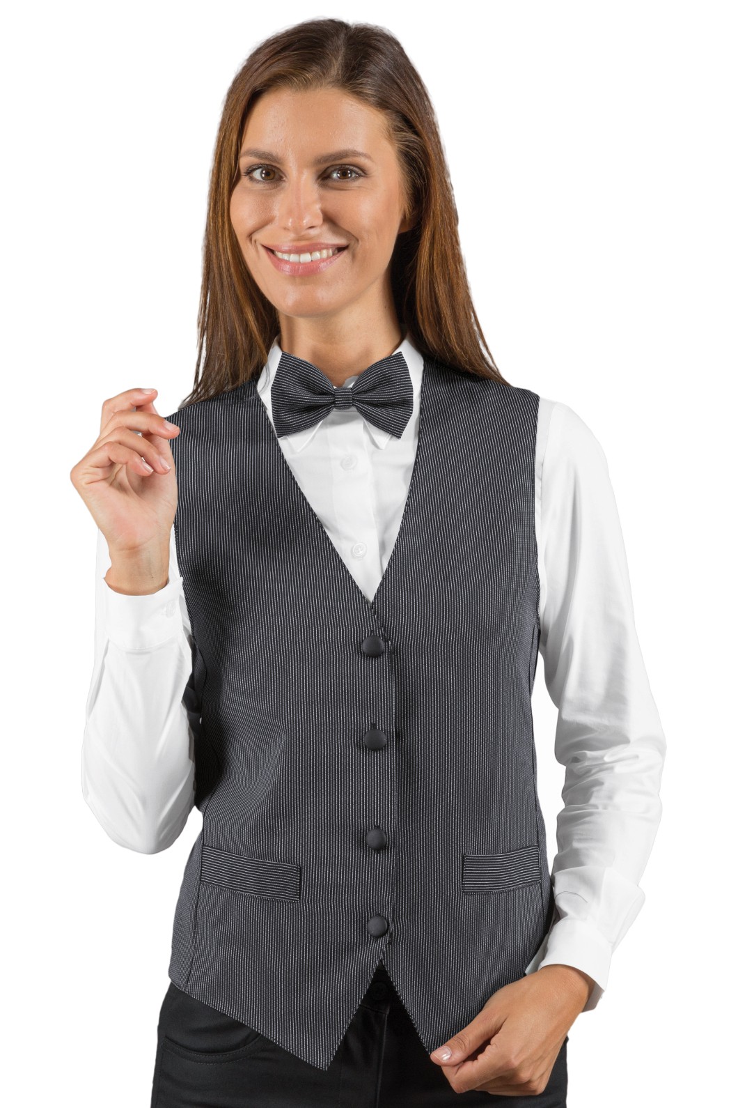 Gilet unisex gessato - immagine 5