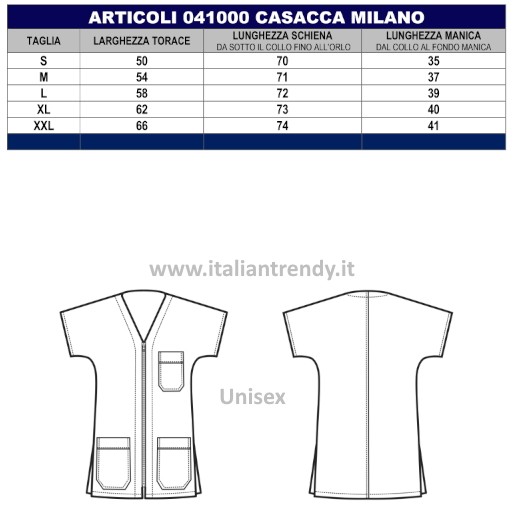 MILANO - Casacca bianca uomo cotone 100% - immagine 11