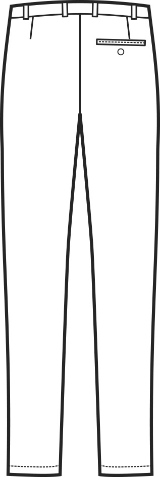 Pantalone nero da uomo per sala senza pinces, leggerissimo - immagine 12