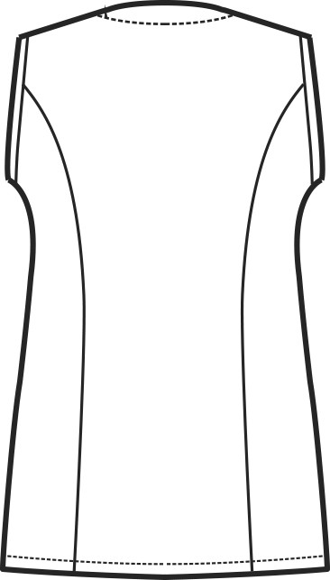 BAHIA - Casacca smanicata nera da donna per estetica, spa, parrucchiere - immagine 7