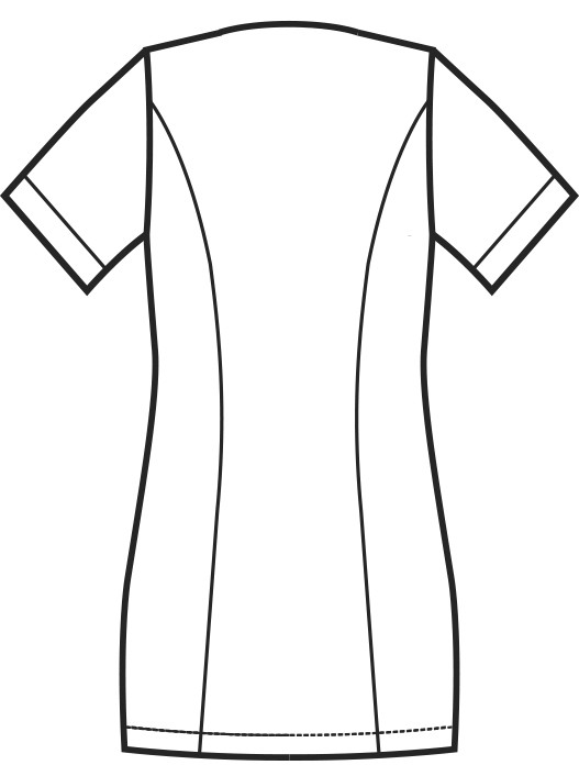 Casacca bianca da donna in cotone per uso medicale - immagine 7