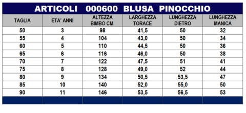 PINOCCHIO - Grembiule corto per bambino per scuola materna - immagine 6