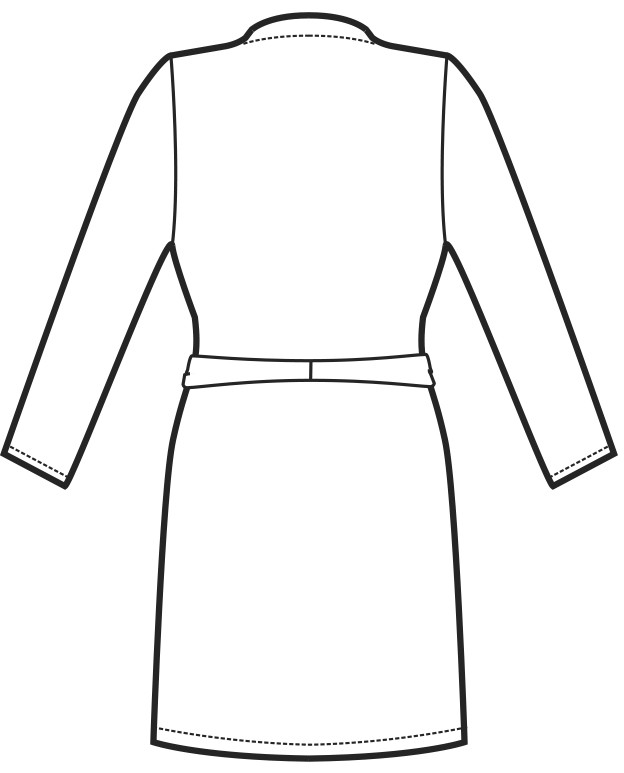 Kimono nero da donna tessuto antimacchia Super Dry - immagine 4