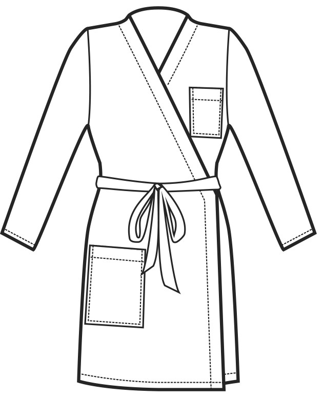 Kimono nero da donna tessuto antimacchia Super Dry - immagine 3