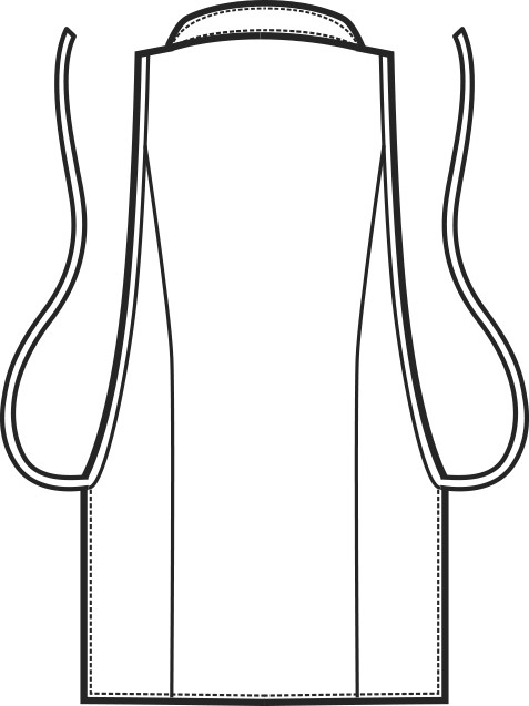 TRINIDAD - Vestitino da donna a poncho per parrucchiera/estetista con colletto, tessuto antimacchia - immagine 5