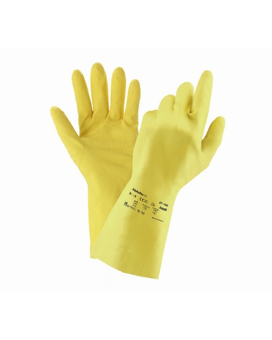 ALPHATEC 87-190 - Guanto In lattice naturale felpato all'interno Conf. 12 Pz. - immagine 4