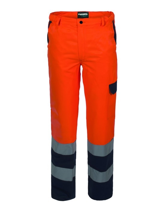 A00130 - Pantalone bicolore Hi-Vis, cotone sulla pelle - immagine 3