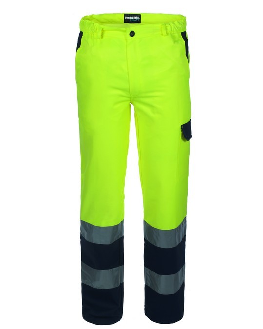 A00130 - Pantalone bicolore Hi-Vis, cotone sulla pelle - immagine 9