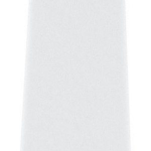 Cravatta Rasata Classica Pala larga Tinta Unita Bianco