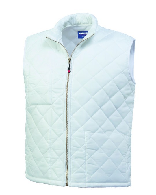 ORTISEI - Gilet con zip bianco trapuntato - interno in pile - immagine 5