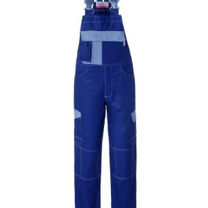 SERIOTECH - Salopette blu e grigio in robusto canvas di cotone