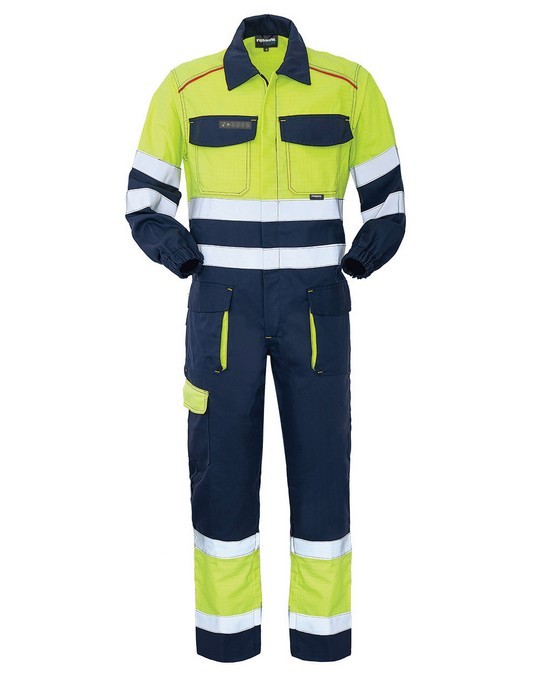 TUTA TPS - Tuta da lavoro gialla ad alta visibilità catarifrangente CE 3 - immagine 7