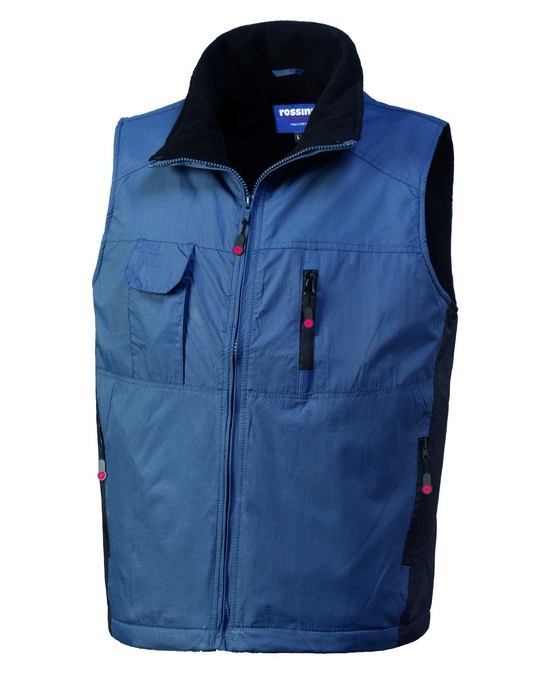 PERLIS - Gilet collo alto bicolore, interno in pile - immagine 8