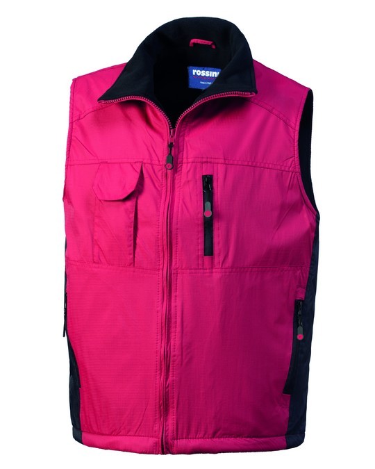 PERLIS - Gilet collo alto bicolore, interno in pile - immagine 13