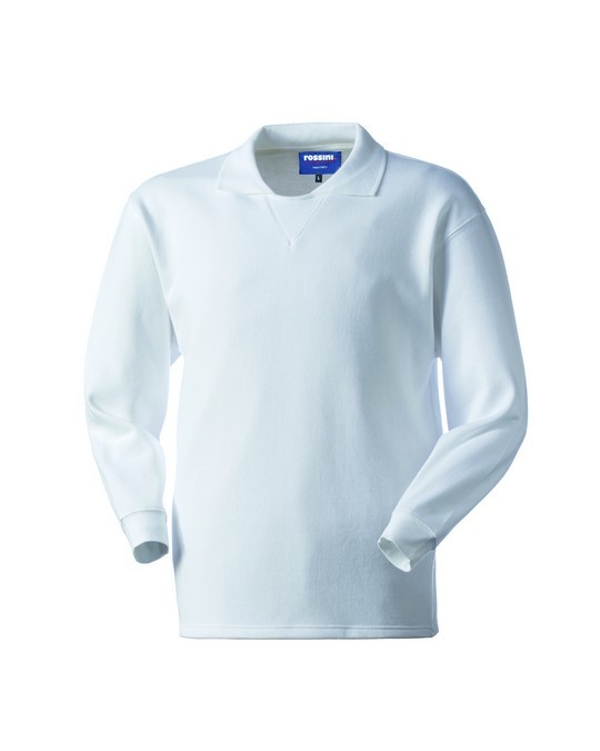 OTTAWA - Felpa bianca chiusa con colletto a polo - immagine 8