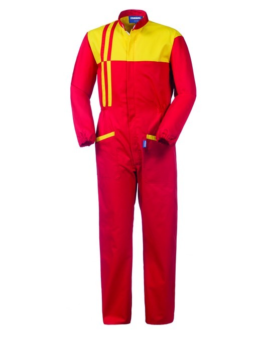 BERLINO - Tuta da lavoro bicolore rossa e gialla per meccanici - immagine 5