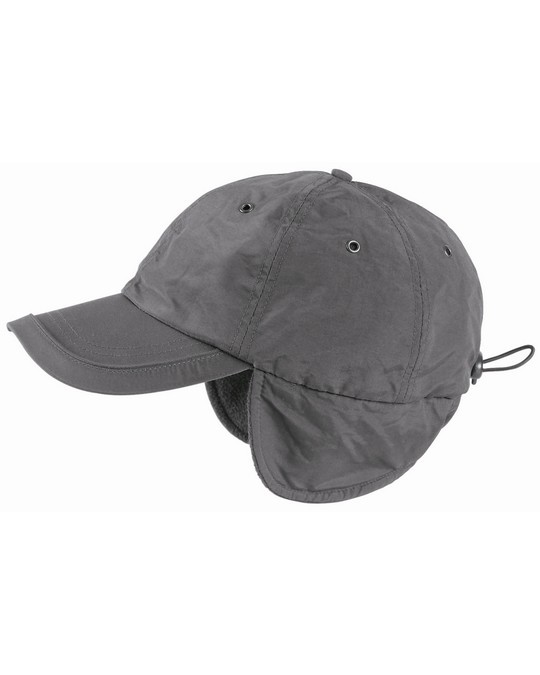 TECHNO - Berretto con visiera invernale con para orecchie in pile - immagine 3