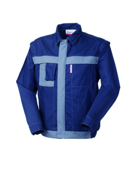 SERIOTECH - Giubbotto da lavoro in robusto canvas blu e grigio gr. 270 - immagine 5