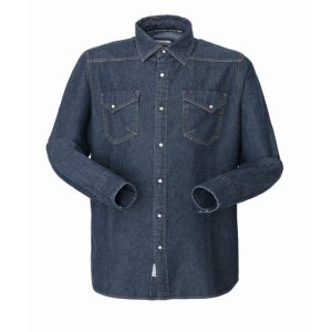 JEZZ - Camicia Jeans in denim manica lunga