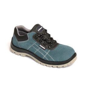 BALTIMORA - Scarpa bassa  in pelle blu scamosciata puntale composito   DPI S1 SRC