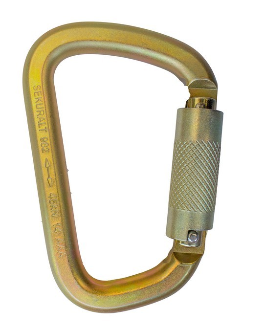 982 - Moschettone automatico in acciaio zincato con chiusura