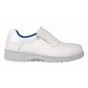 Mocassino alimentare bianco con puntale in acciaio  CE:EN ISO 20345:2011