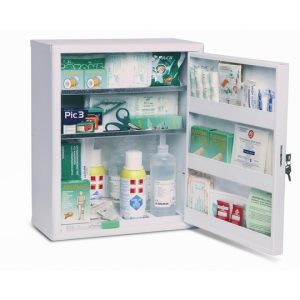 Armadietto di con Kit  Pronto Soccorso maggiorato per aziende che hanno più di 3 lavoratori