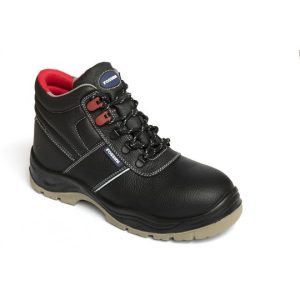 HARVEY - Scarponcino in fior di pelle con puntale in acciaio e lamina non metallica