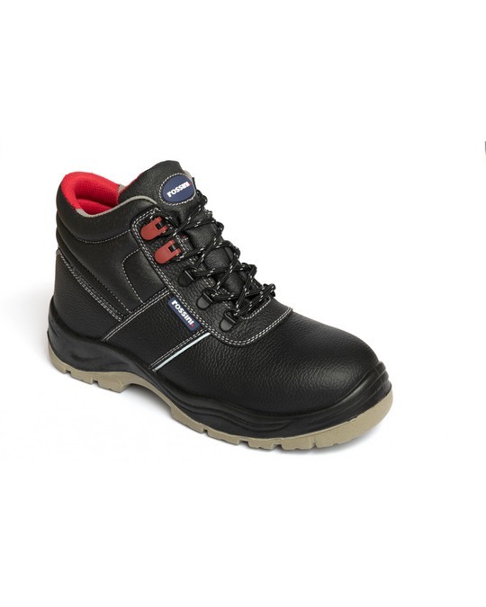 HARVEY - Scarponcino in fior di pelle con puntale in acciaio e lamina non metallica