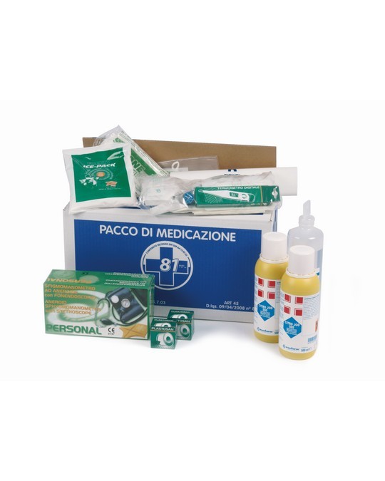 Pacco farmaco di reintegro con misuratore di pressione per aziende che hanno più di 3 lavoratori