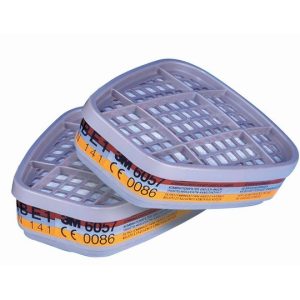 6057/ABE1 - Filtro 3M con attacco a baionetta da usare con semimaschere e pieno visoli 2Pz.