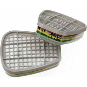 6059/ABEK1 - iltro 3M con attacco a baionetta da usare con semimaschere e pieno visoli 2Pz.