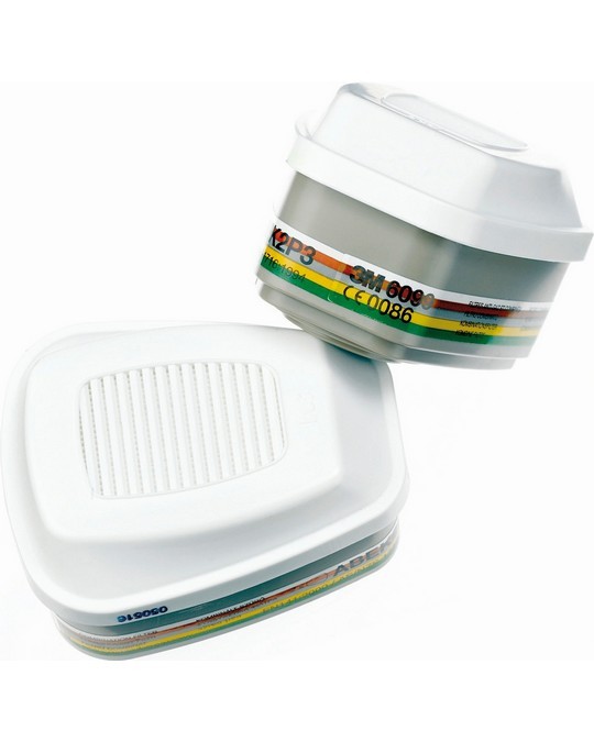 6099 /A2B2E2K2HgP3 - Filtro 3M con attacco a baionetta da usare esclusivamente con pieno facciali 2 pz. EN 14387:2004+A1:2008