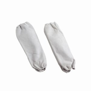 Manicotti ignifughi per saldatore in pelle e crosta, cm. 40 - CE II categoria