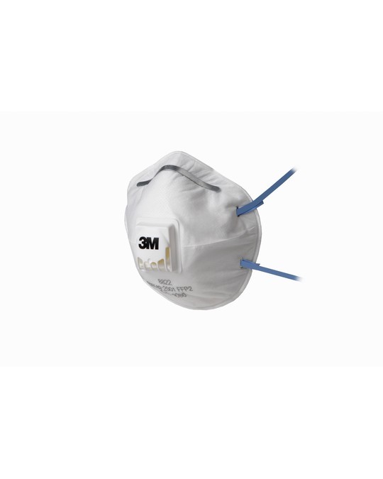 8822 - Mascherina 3M FFP2 con valvola CE EN 149:2001 + A1:2009 FFP2 NR D Conf. da 10 Pz.