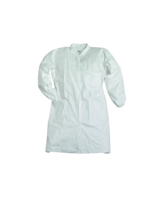 TYVEK - Camice usa e getta bianco in polietilene microforato gr. 41 CE I - immagine 2