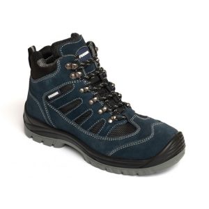TOLEDO - Scarpa Alta scamosciata blu con inserti Nylon Bidensita scarpe antinfortunistiche S1 P