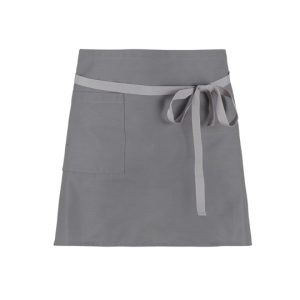 BARI - Grembiule a vita corto con tasca cm. 80 x 45 disponibile in più varianti di colore